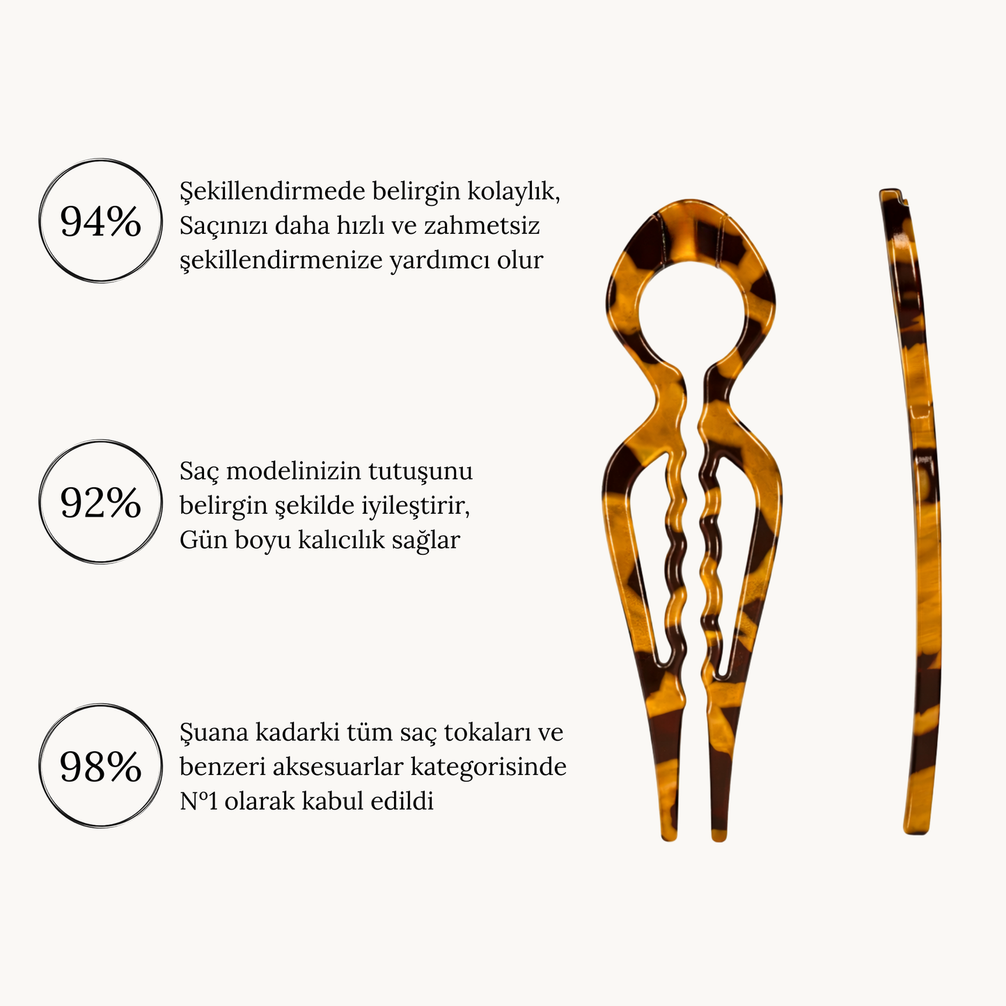Nº1 Prestige HairPin – İmza Koleksiyonu (2+1'li Set)