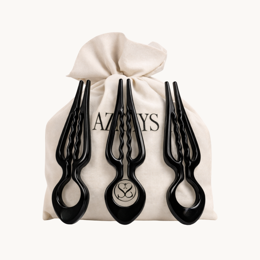 Nº1 Prestige HairPin – İmza Koleksiyonu Asil Siyah (2+1'li Set)
