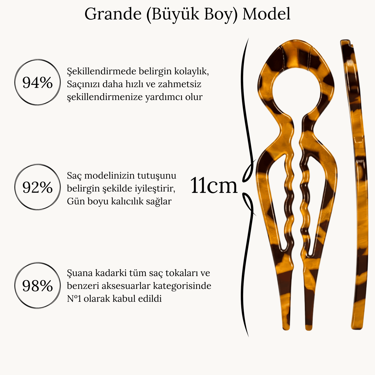 Nº1 Prestige HairPin – İmza Koleksiyonu Büyük Boy (2+1’li Set)