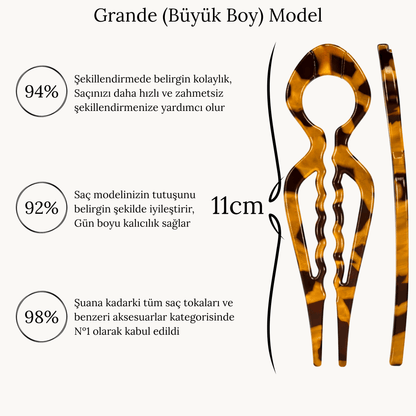 Nº1 Prestige HairPin – İmza Koleksiyonu Büyük Boy (2+1’li Set)